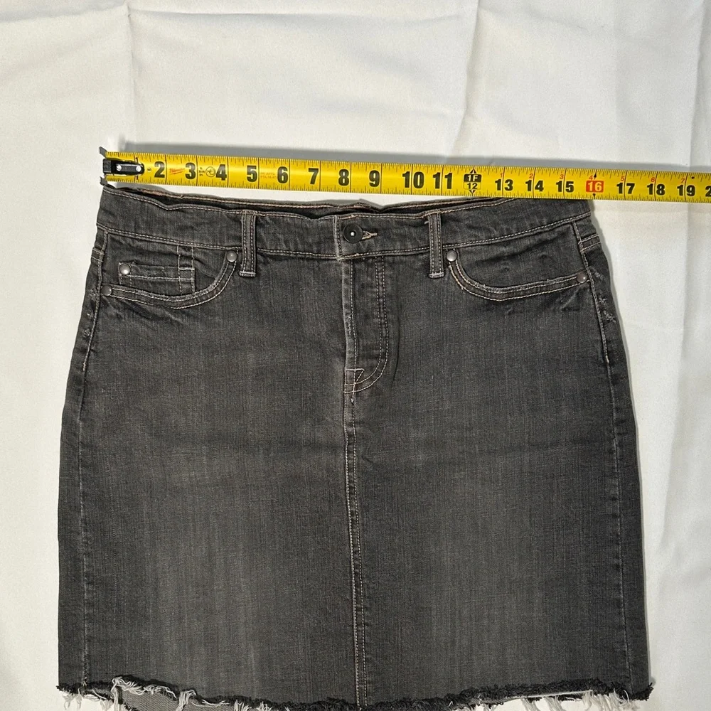 Mossimo Denim Frayed Hem Skirt - Picture 8 of 8